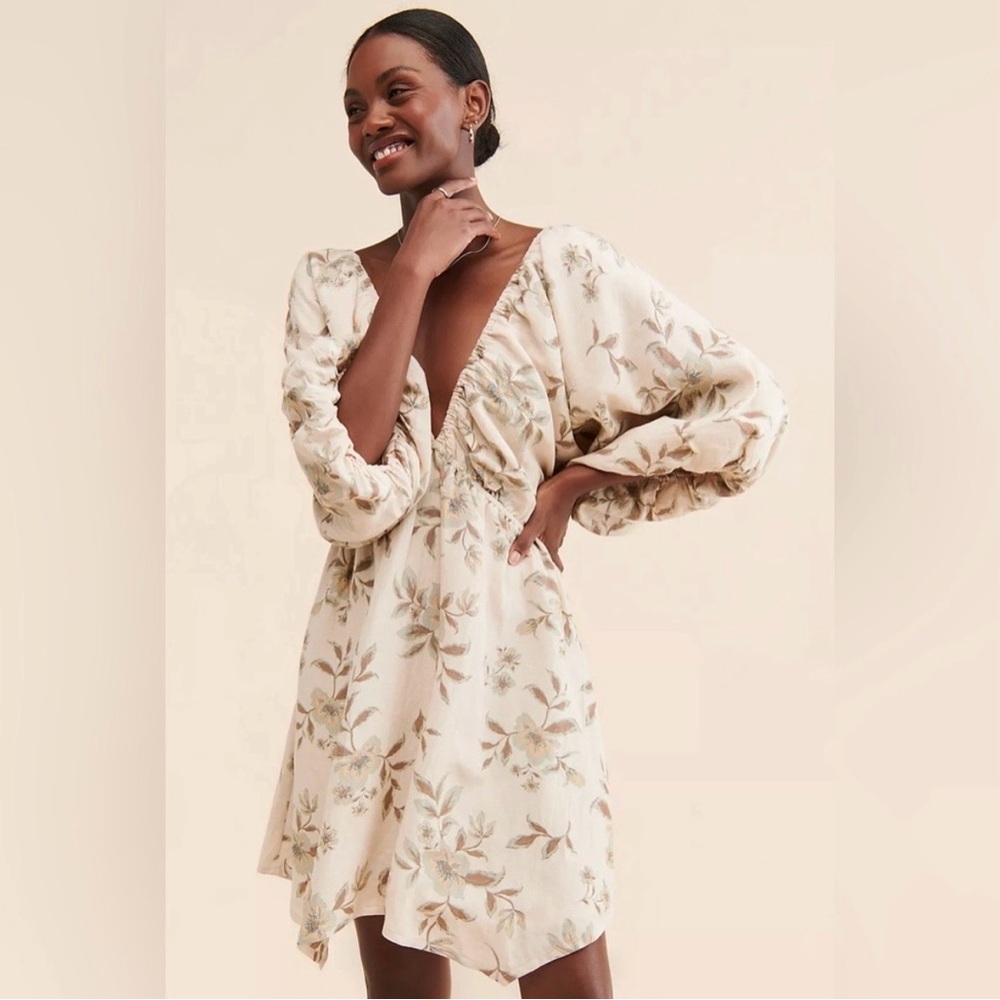 Free People Portia Printed Mini Dress Size Large